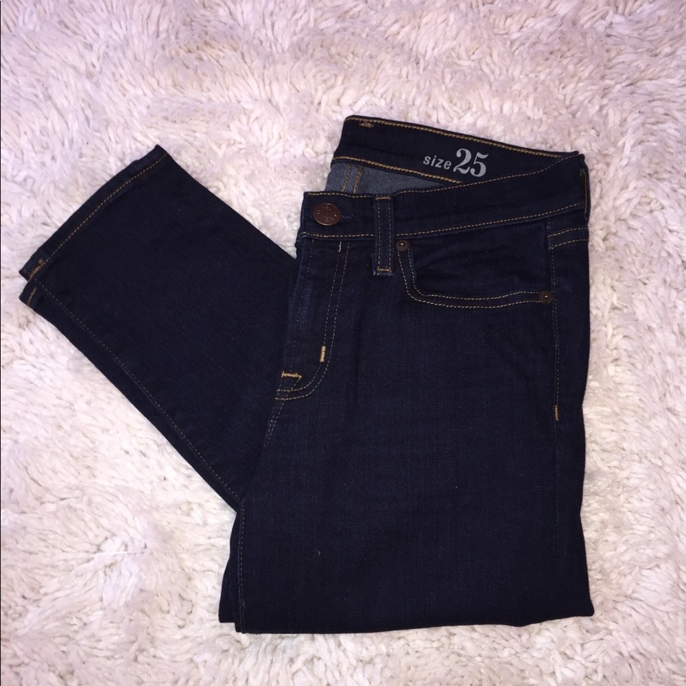 J Crew super skinny dark wash jeans